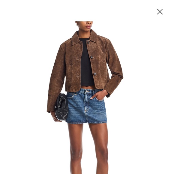 Blank NYC Brown Suede Button-Front Jacket - Picture 2 of 4